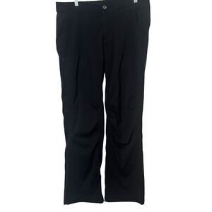 prAna Halle Black Nylon Outdoor Straight Hiking Pants Womens 12